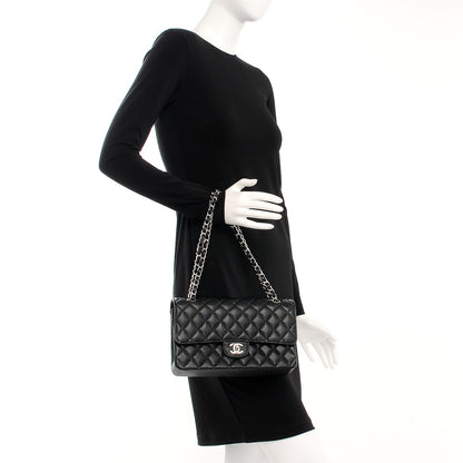 Chanel Caviar Quilted Medium Double Flap Black 2 of 9