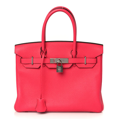 Hermes Taurillon Clemence Birkin 30 Rose Extreme 1 of 11