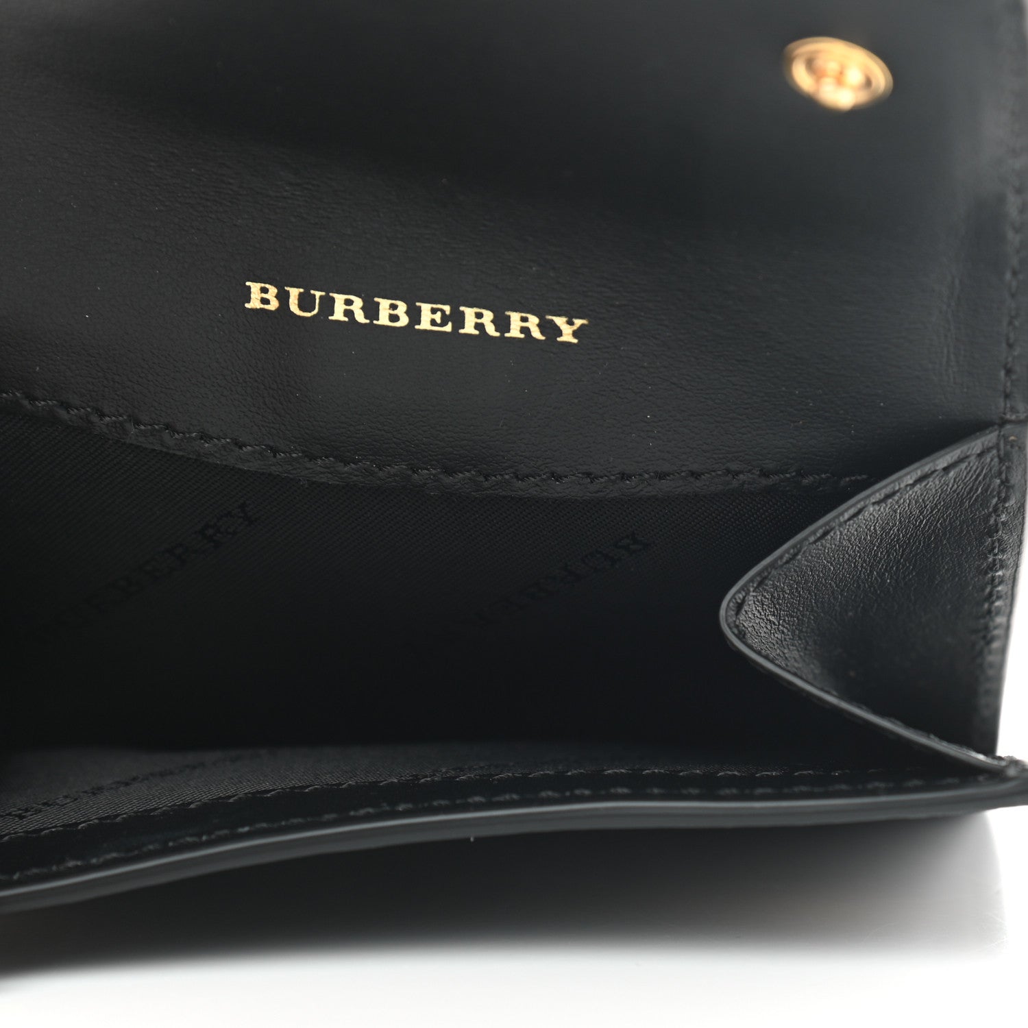 Burberry Mini Vintage Check Luna French Wallet Black 5 of 8