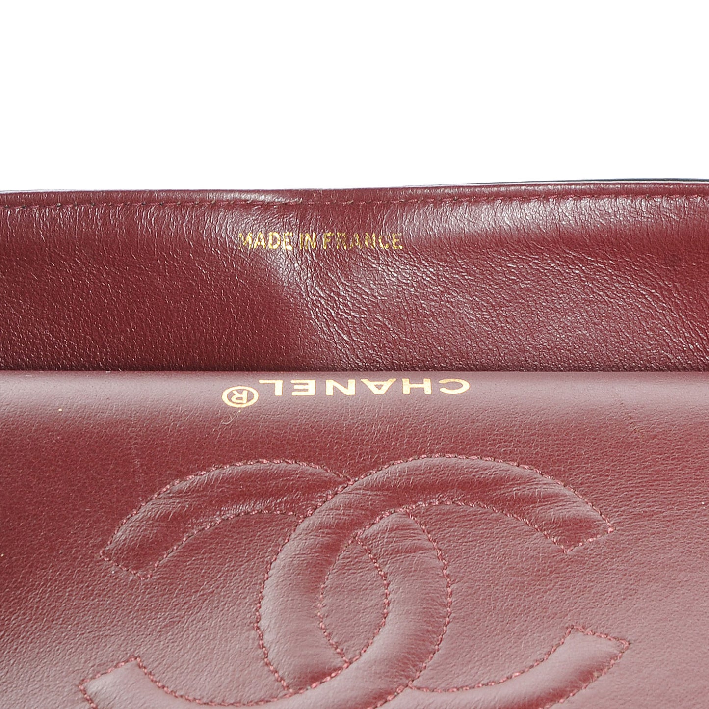 Lambskin Medium Double Flap Black