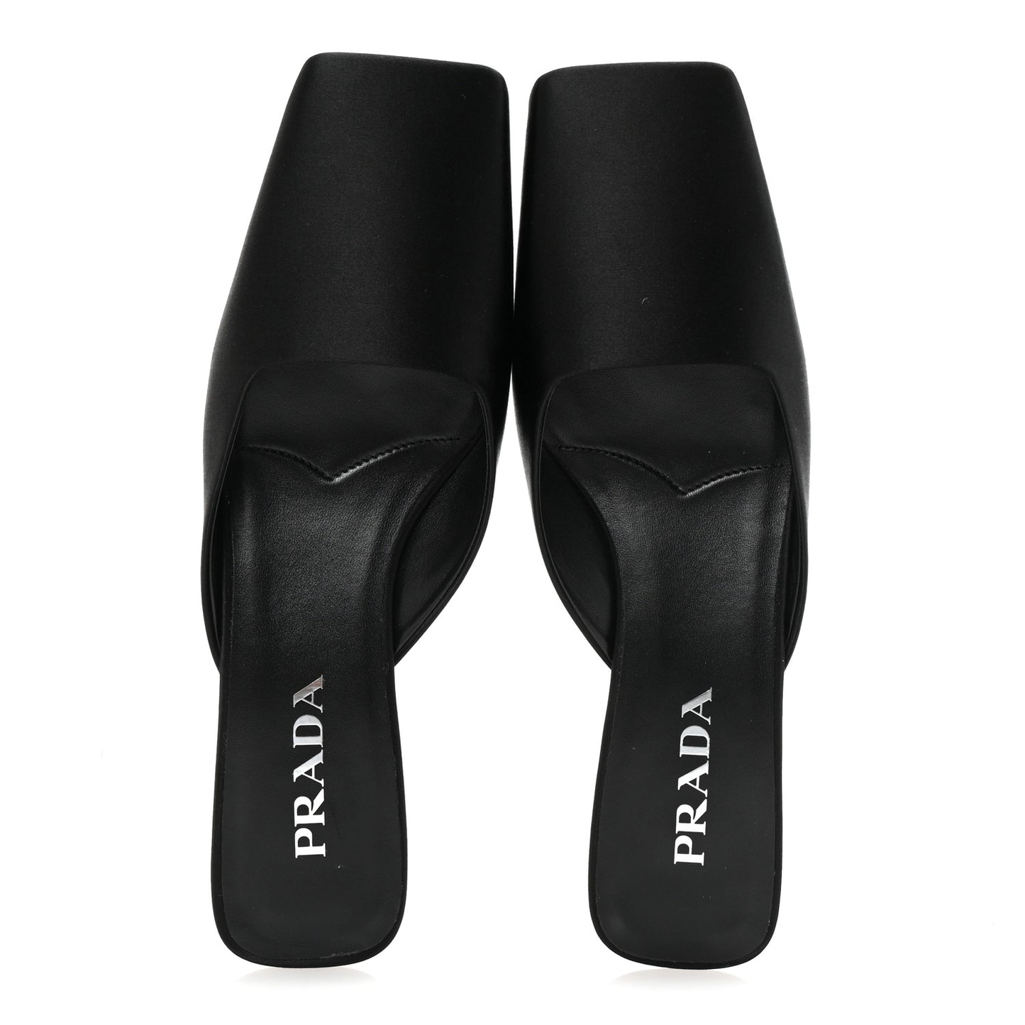 Satin Modellerie Mules 38.5 Black