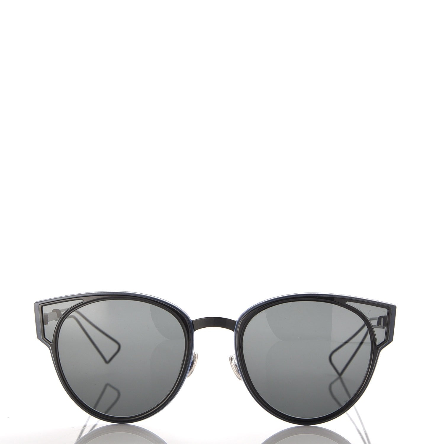 Christian Dior Sculpt Cat Eye Sunglasses Black Gray 2 of 7