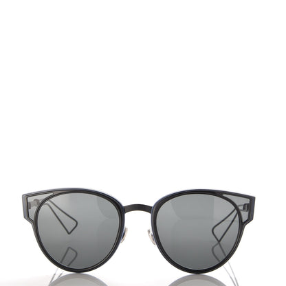 Christian Dior Sculpt Cat Eye Sunglasses Black Gray 2 of 7