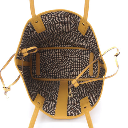 MCM Visetos Medium Liz Reversible Shopper Tote Cognac Yellow 10 of 16