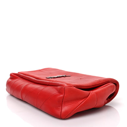 Saint Laurent Lambskin Patchwork Monogram Medium Jamie Red 8 of 9