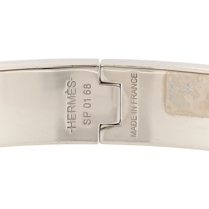 Hermes Enamel Printed Narrow The Three Graces Hinged Bracelet M Pink Delirium 4 of 5