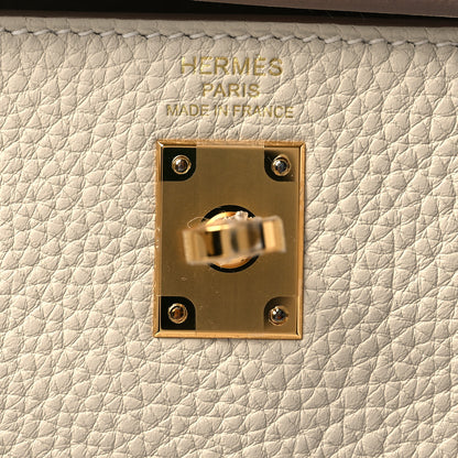 Hermes Togo Kelly Retourne 25 Craie 6 of 14