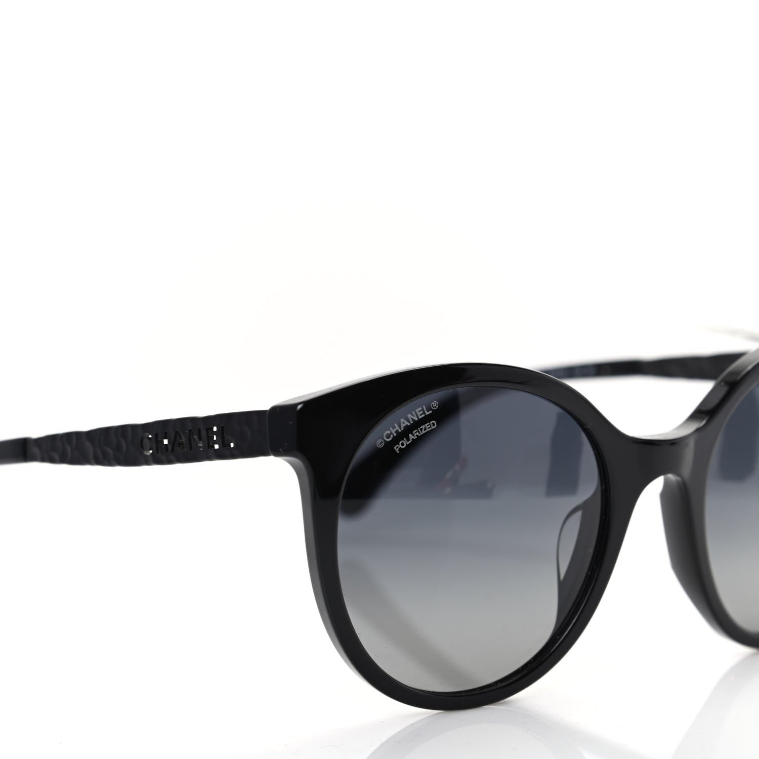 Chanel Acetate Metal Polarized Pantos Sunglasses 5440-A Black 7 of 9