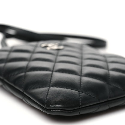 Chanel Lambskin Quilted Crossbody Bag Black 9 of 11