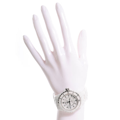 Chanel Stainless Steel Ceramic 38mm J12 Automatic Watch White 2 of 6