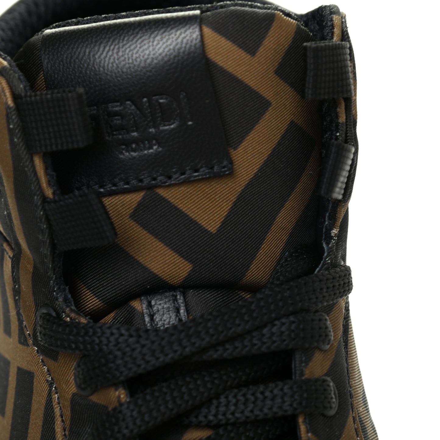 Nylon FF Reloaded High Top Sneakers 35 Tobacco Black