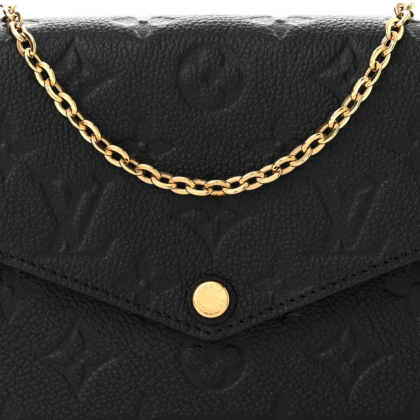 Empreinte Pochette Felicie Chain Wallet Black