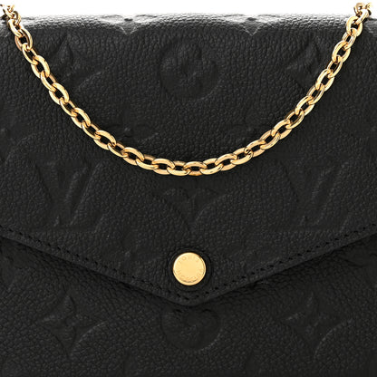 Louis Vuitton Empreinte Pochette Felicie Chain Wallet Black 7 of 11