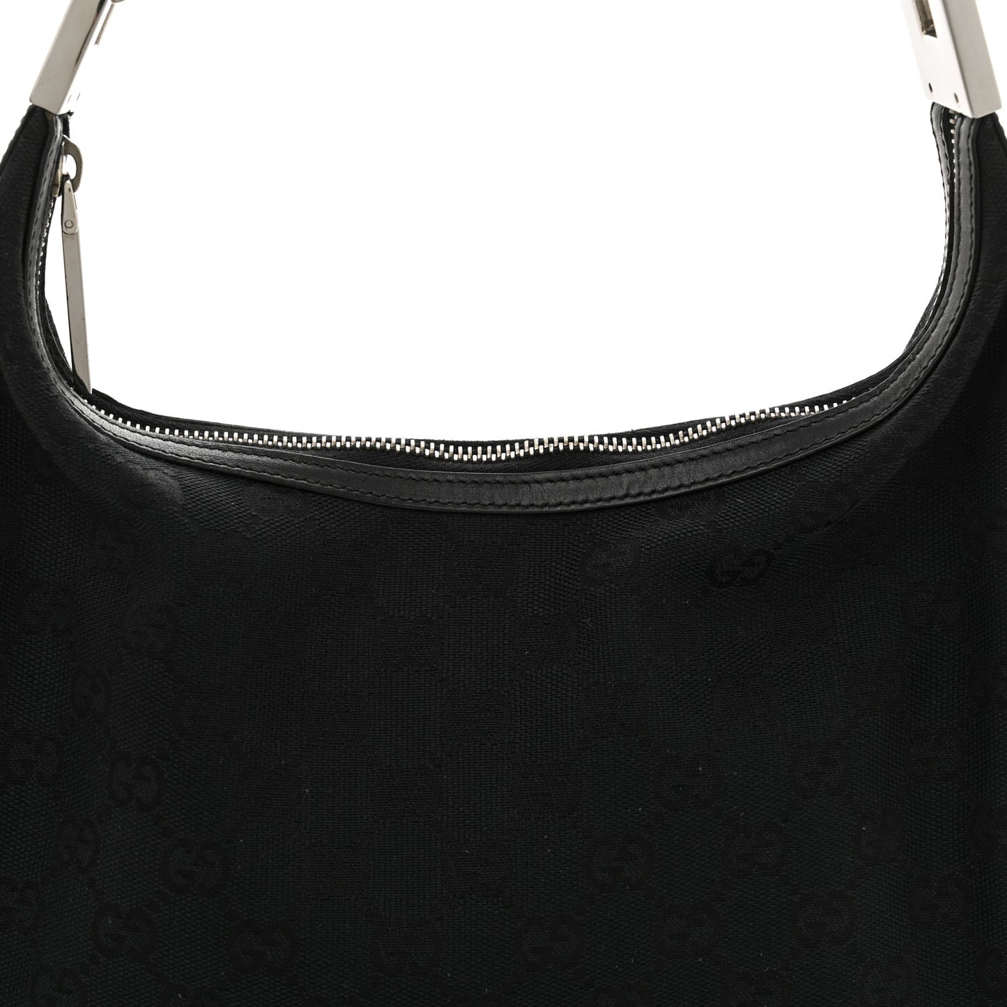 Monogram GG Small Clasp Hobo Black
