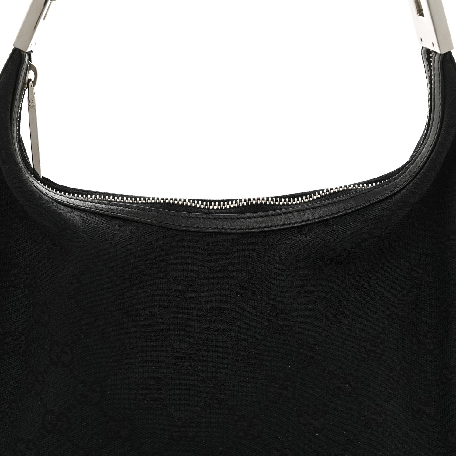 Gucci Monogram GG Small Clasp Hobo Black 8 of 11