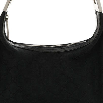 Gucci Monogram GG Small Clasp Hobo Black 8 of 11