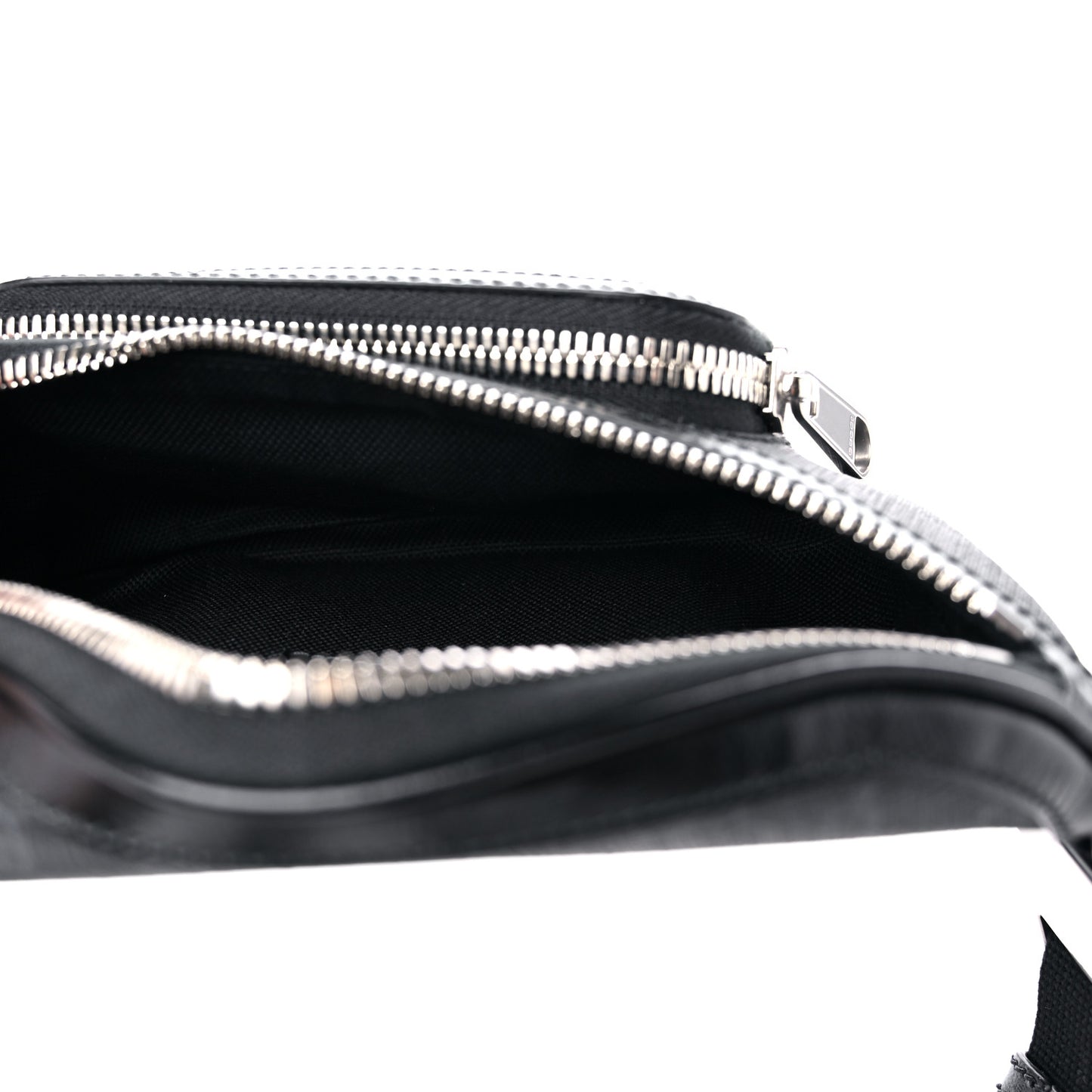 GG Supreme Monogram Textured Calfskin Retro Interlocking G Belt Bag Black