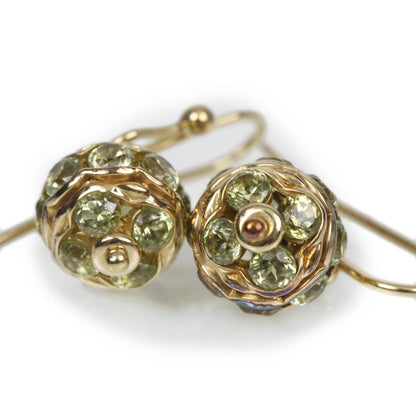 David Yurman 18k Gold Peridot Dangle Earrings 4 of 5