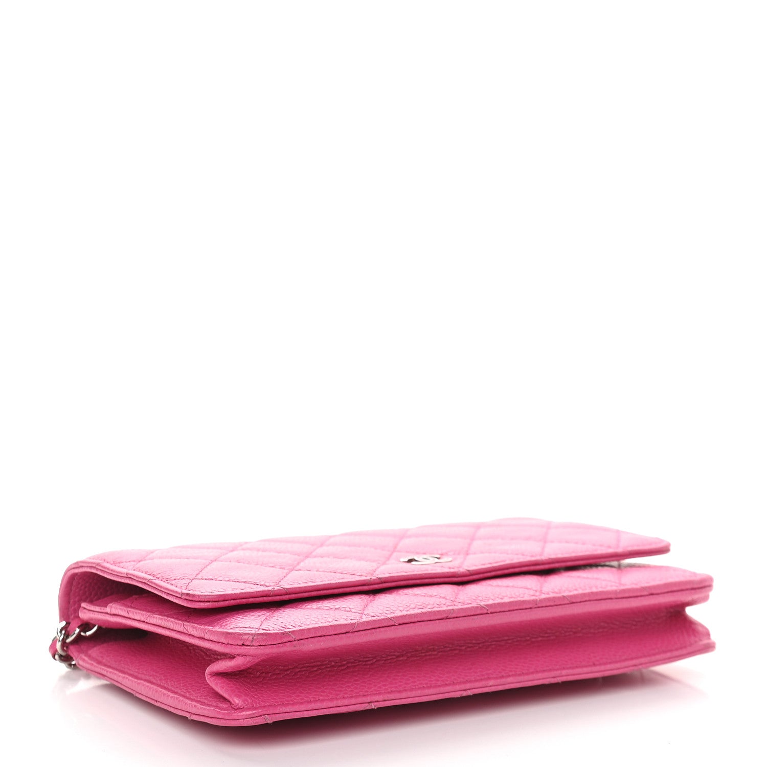 Chanel Caviar Quilted Wallet on Chain WOC Pink 4 of 10