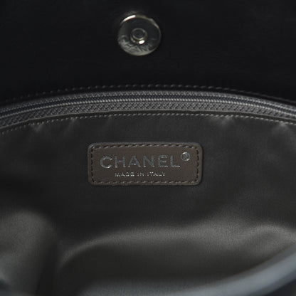 Chanel Patent Calfskin Patchwork Brooklyn Tote Black 7 of 9