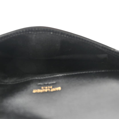 Saint Laurent Smooth Calfskin Monogram Phone Holder Crossbody Black 5 of 10