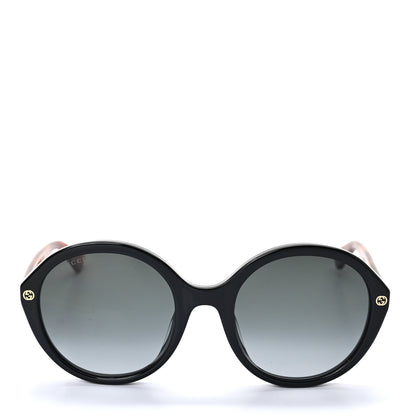 Gucci Acetate Round Sunglasses GG0023S Black Tortoise 2 of 8