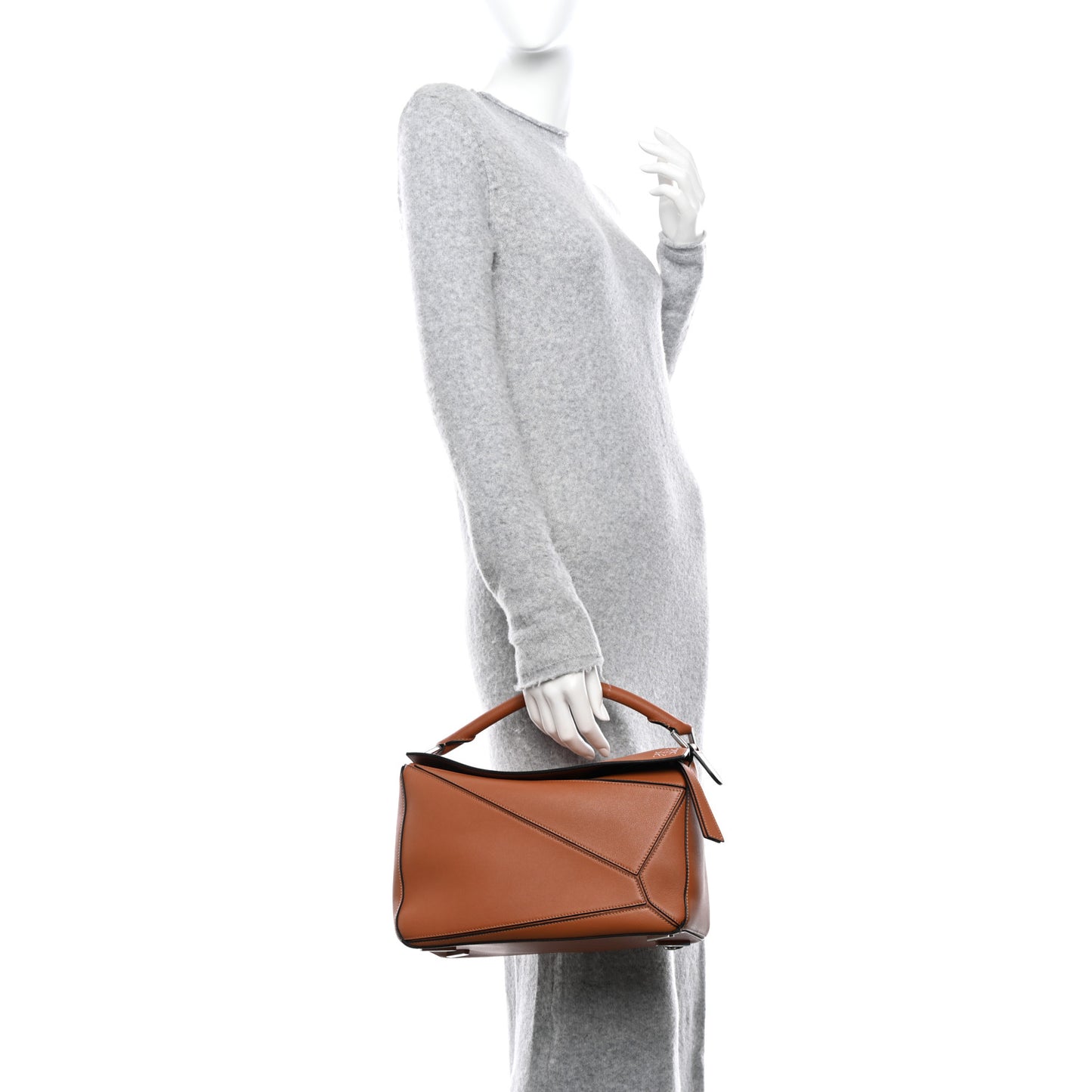 Calfskin Medium Puzzle Bag Tan