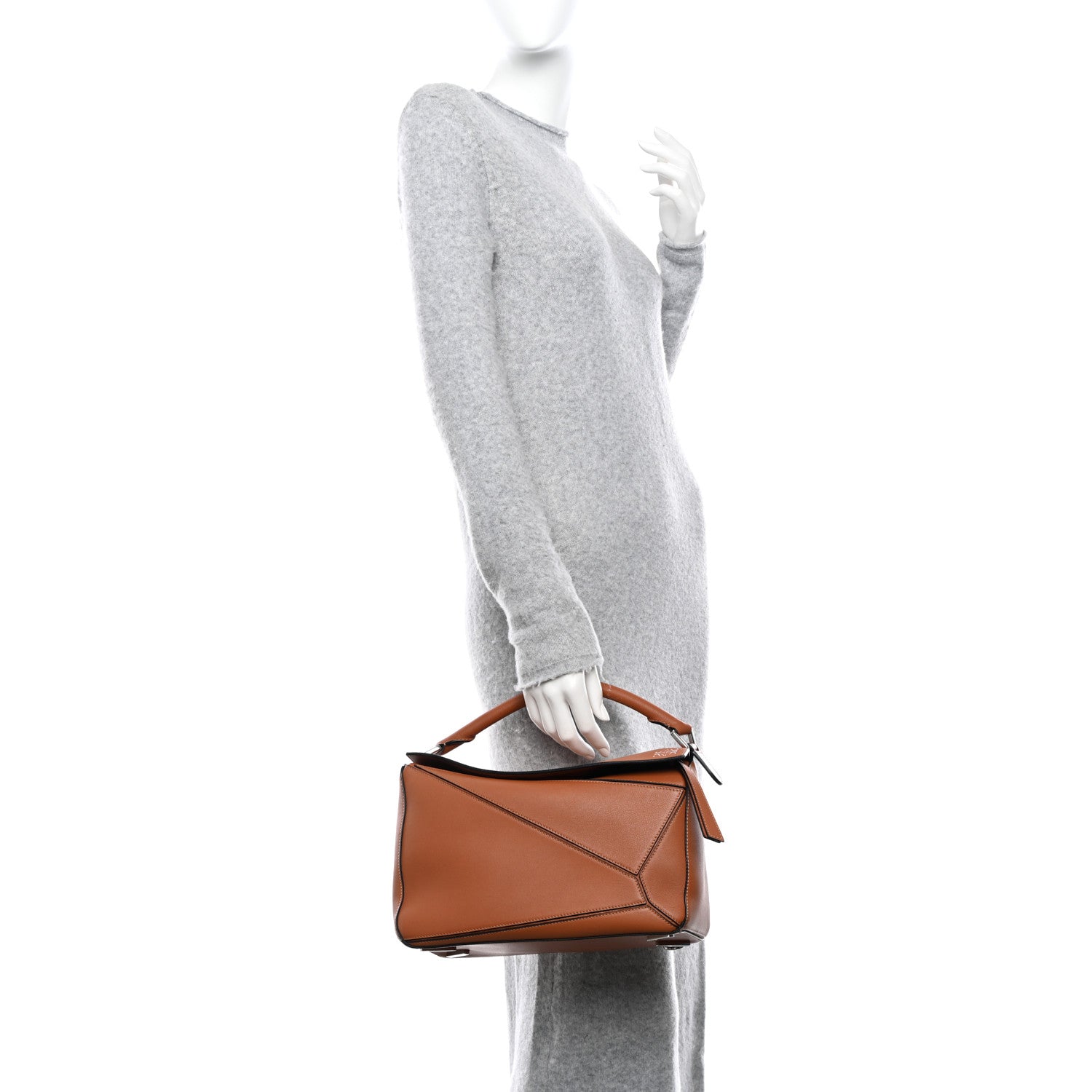 Loewe Calfskin Medium Puzzle Bag Tan 2 of 10