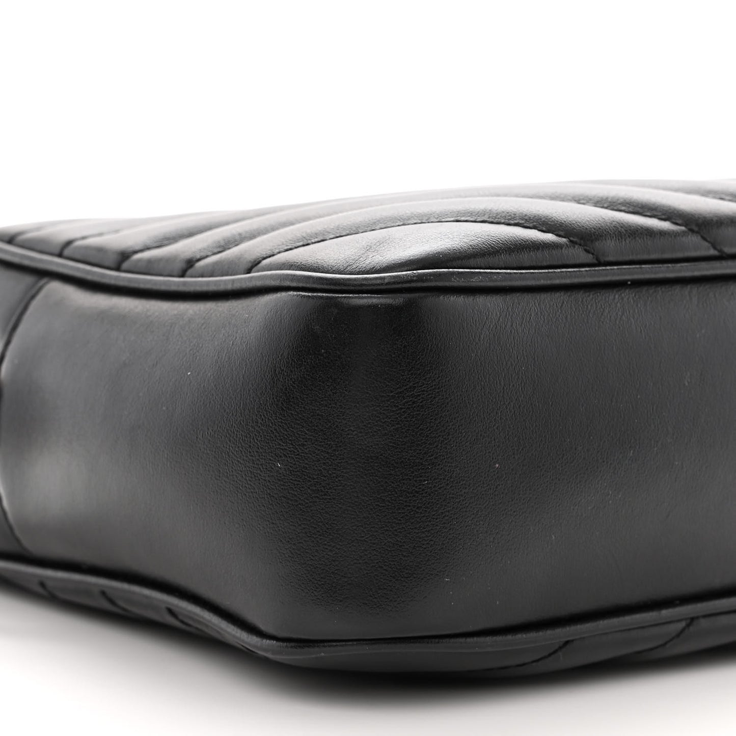 Calfskin Matelasse Monogram Lou Camera Bag Black