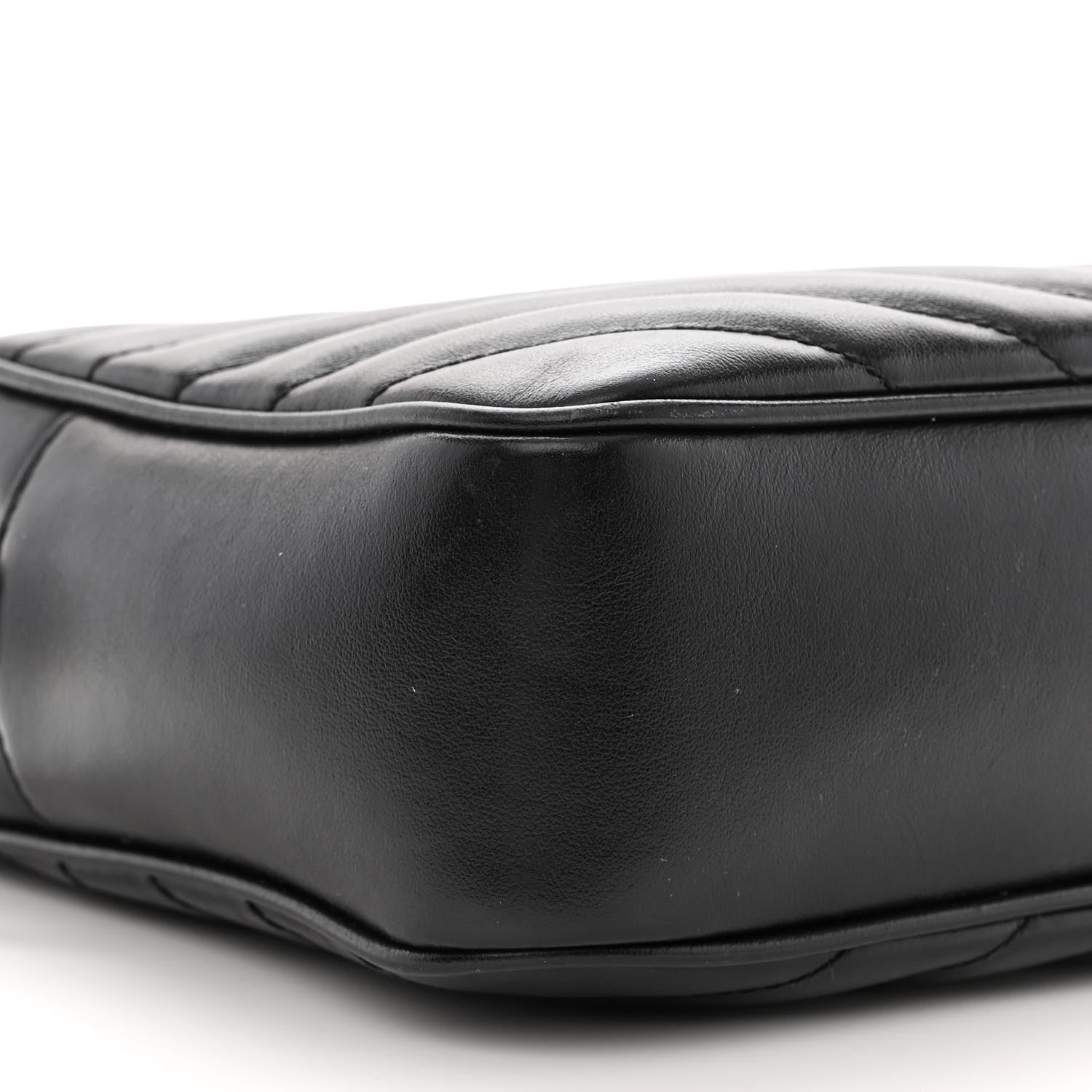Saint Laurent Calfskin Matelasse Monogram Lou Camera Bag Black 9 of 11