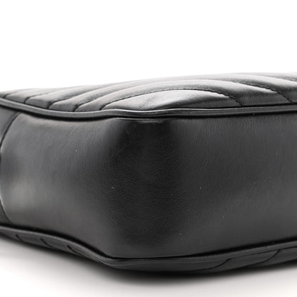 Saint Laurent Calfskin Matelasse Monogram Lou Camera Bag Black 9 of 11