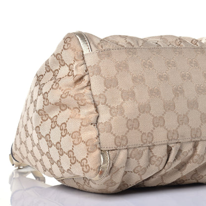 Gucci Monogram Large D Gold Hobo Gold 8 of 9