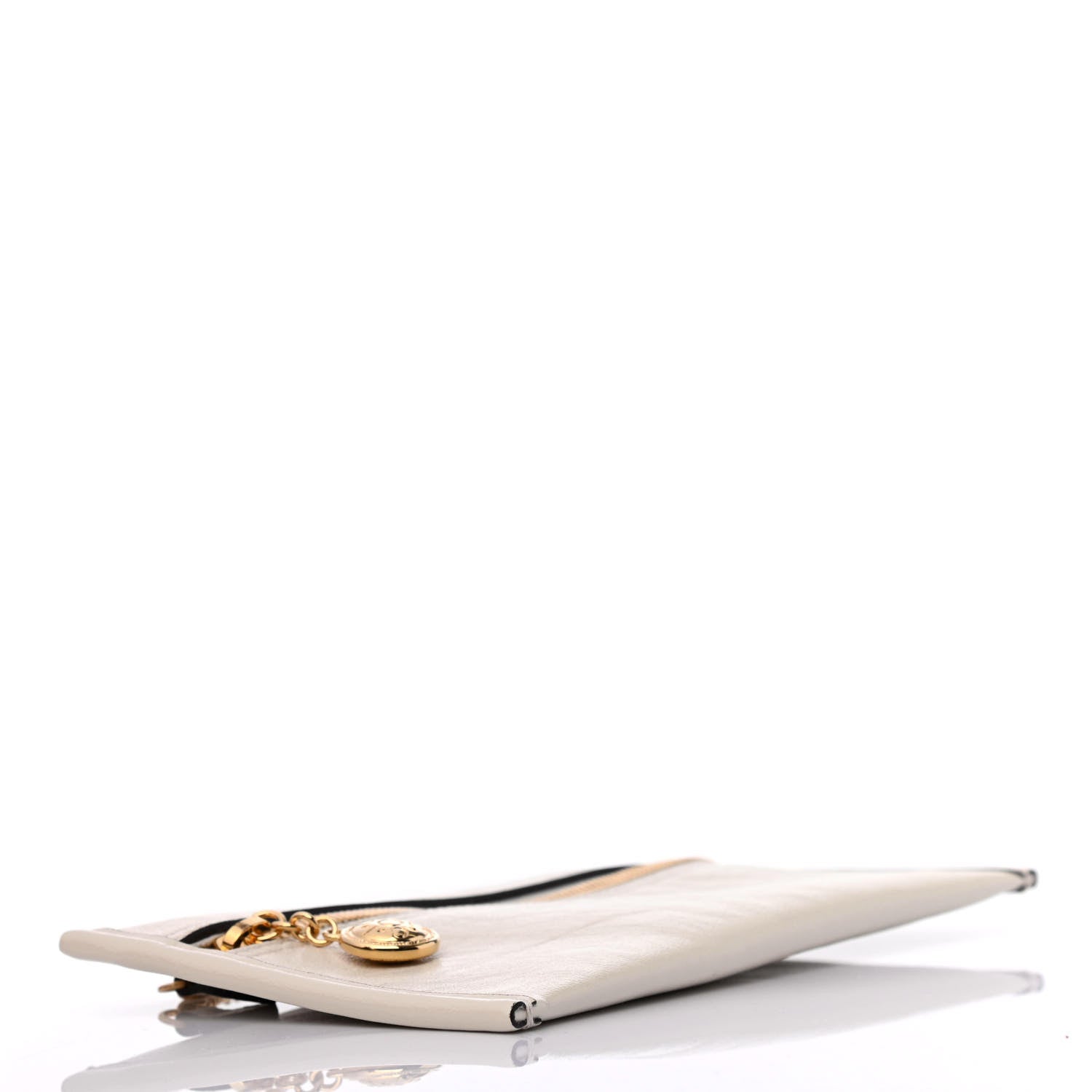 Gucci Calfskin Rajah Zip Chain Pouch White 3 of 4