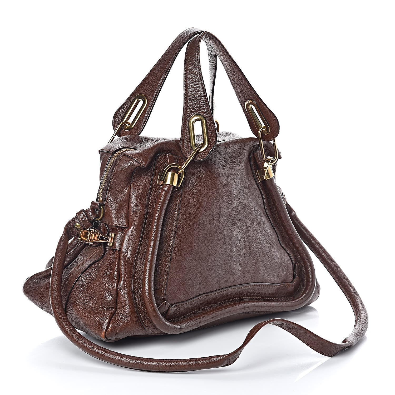 Chloe Calfskin Medium Paraty Chocolate 3 of 8