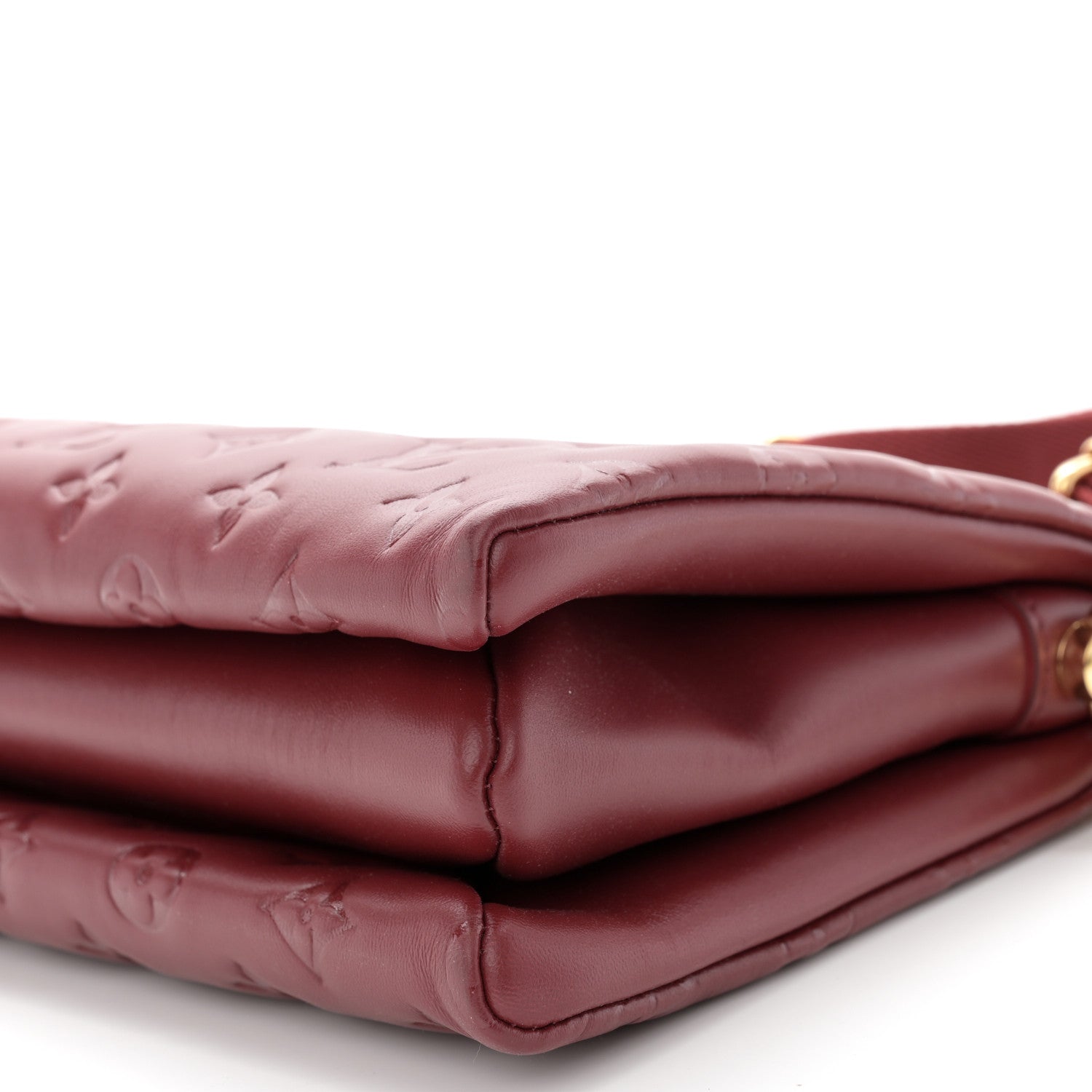Louis Vuitton Lambskin Embossed Monogram Coussin PM Wine 10 of 10