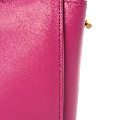 Saint Laurent Smooth Calfskin Suede Medium Reversible Monogram Kate Satchel Rose Rubis 9 of 19