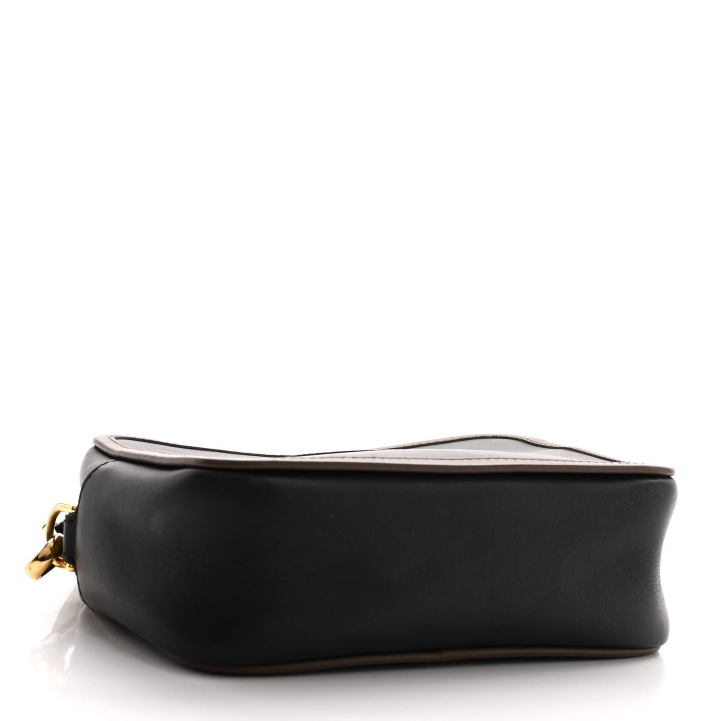 Vitello Century Matte Stamp Patch Bi-Color Mini Camera Case Black Maya Fragola