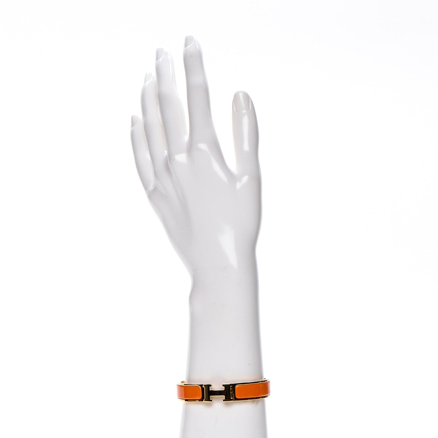 Enamel Narrow Clic Clac H Bracelet PM Orange