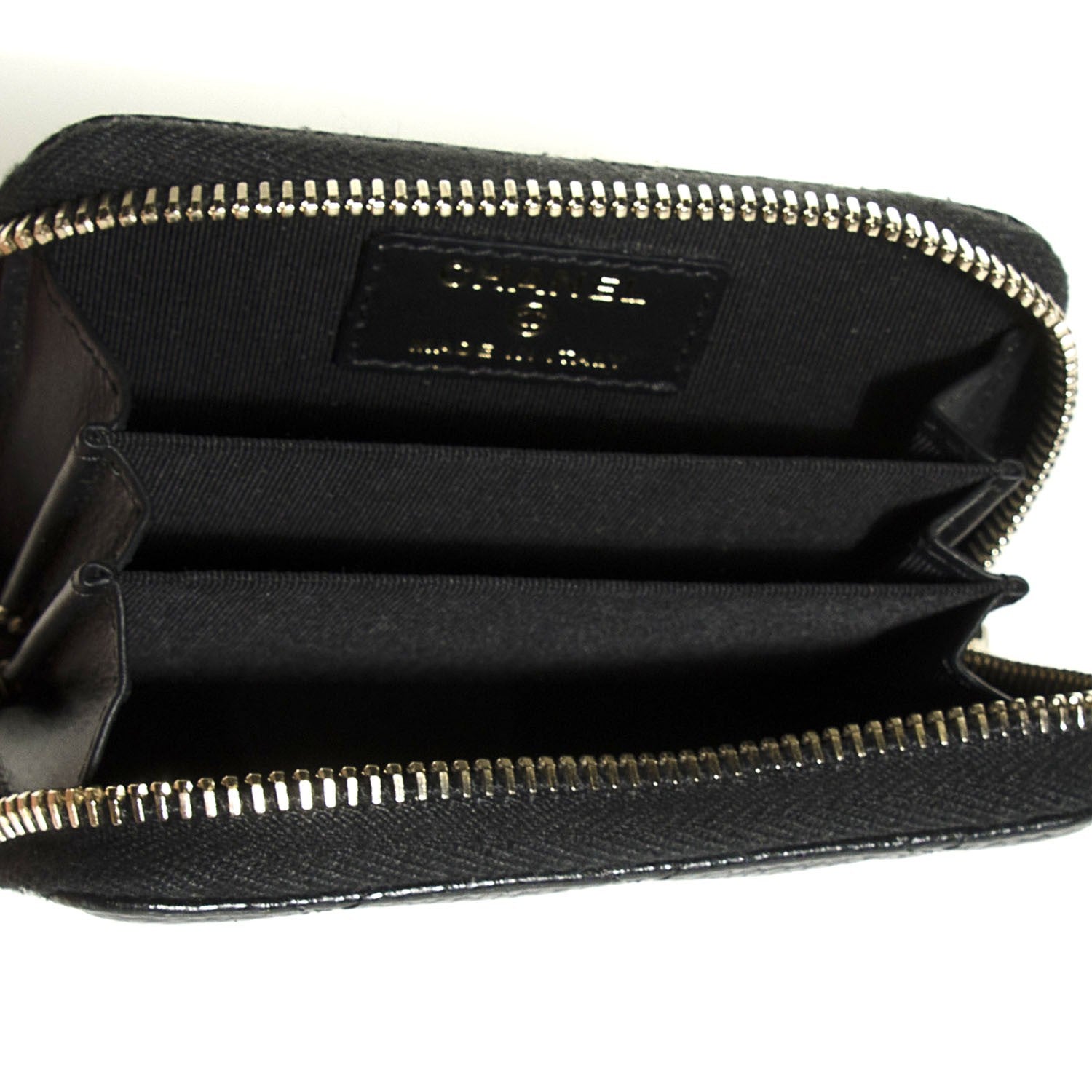 Chanel Caviar Quilted Zip Coin Purse Black 6 of 8