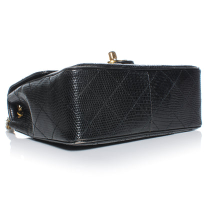 Chanel Lizard Mini Square Flap Black 4 of 9