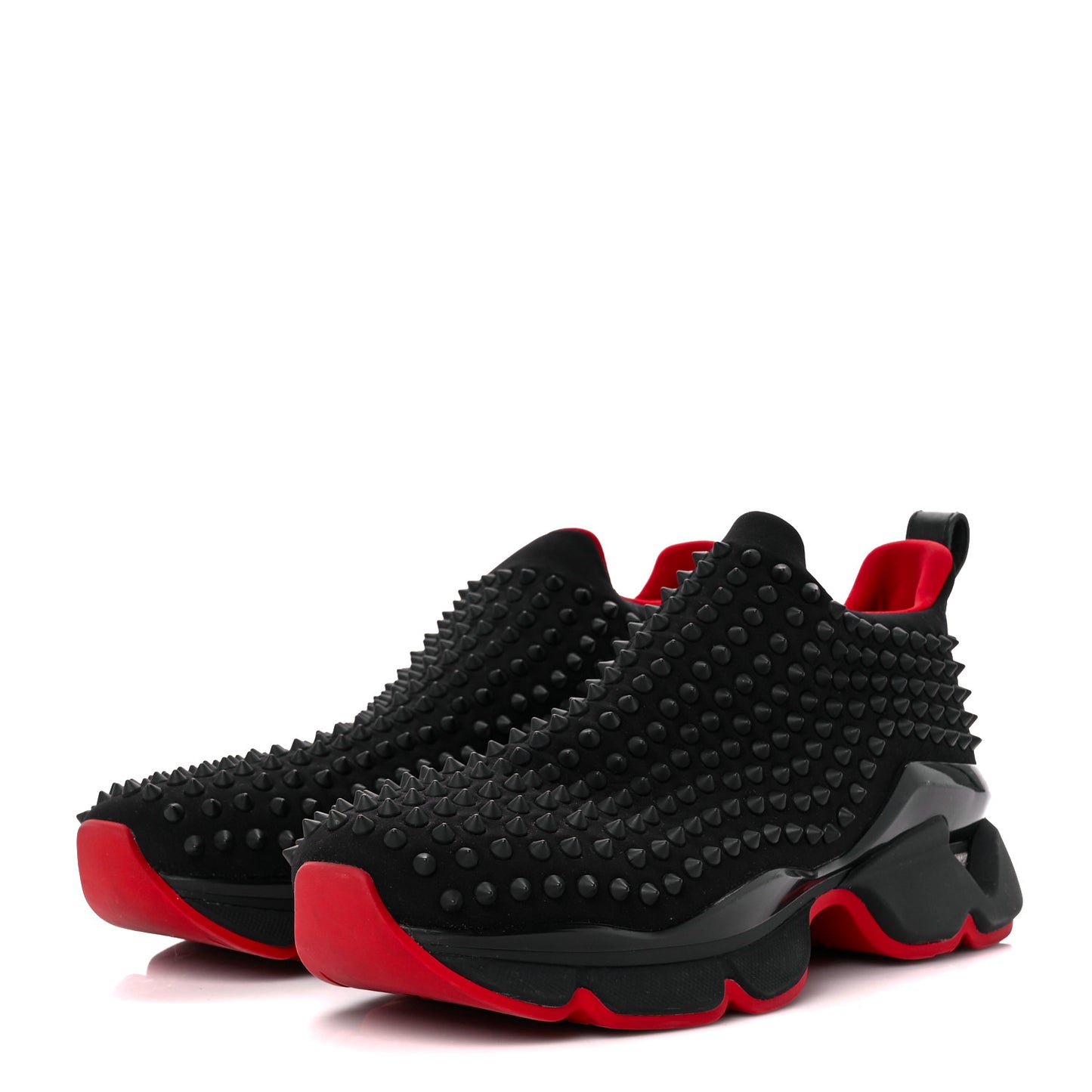 Neoprene Mens Spike Sock Flat Sneakers 42 Black