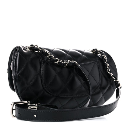 Chanel Calfskin Quilted CC Uniform Flap Belt Bag Black 2 of 10