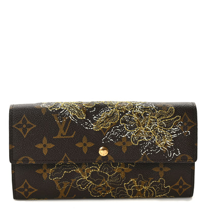 Louis Vuitton Monogram Dentelle Sarah Wallet Gold 1 of 9