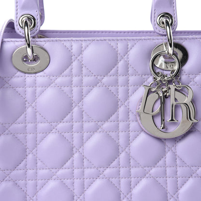 Christian Dior Lambskin Cannage Medium Lady Dior Purple 11 of 11