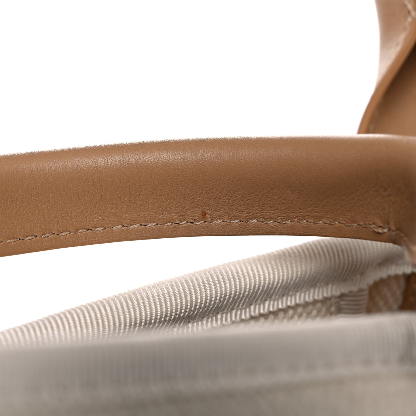 Canvas Pearl Large Deauville Tote Ecru Beige