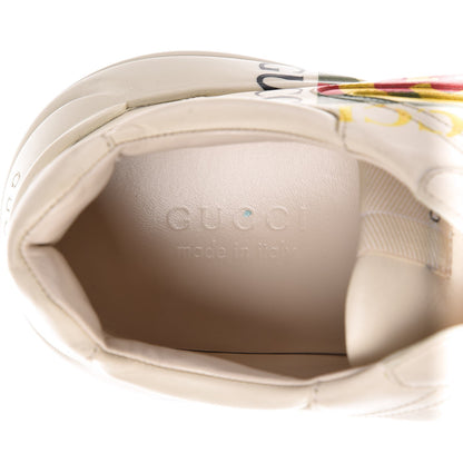 Gucci Calfskin Interlocking G Logo Mens Rhyton Sneakers 9 Ivory 7 of 10