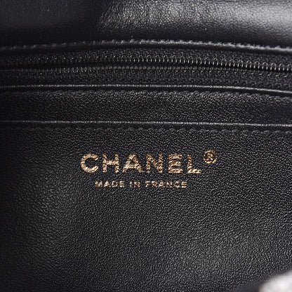 Chanel Tweed Quilted Mini Rectangular Flap Black Ecru White 6 of 10