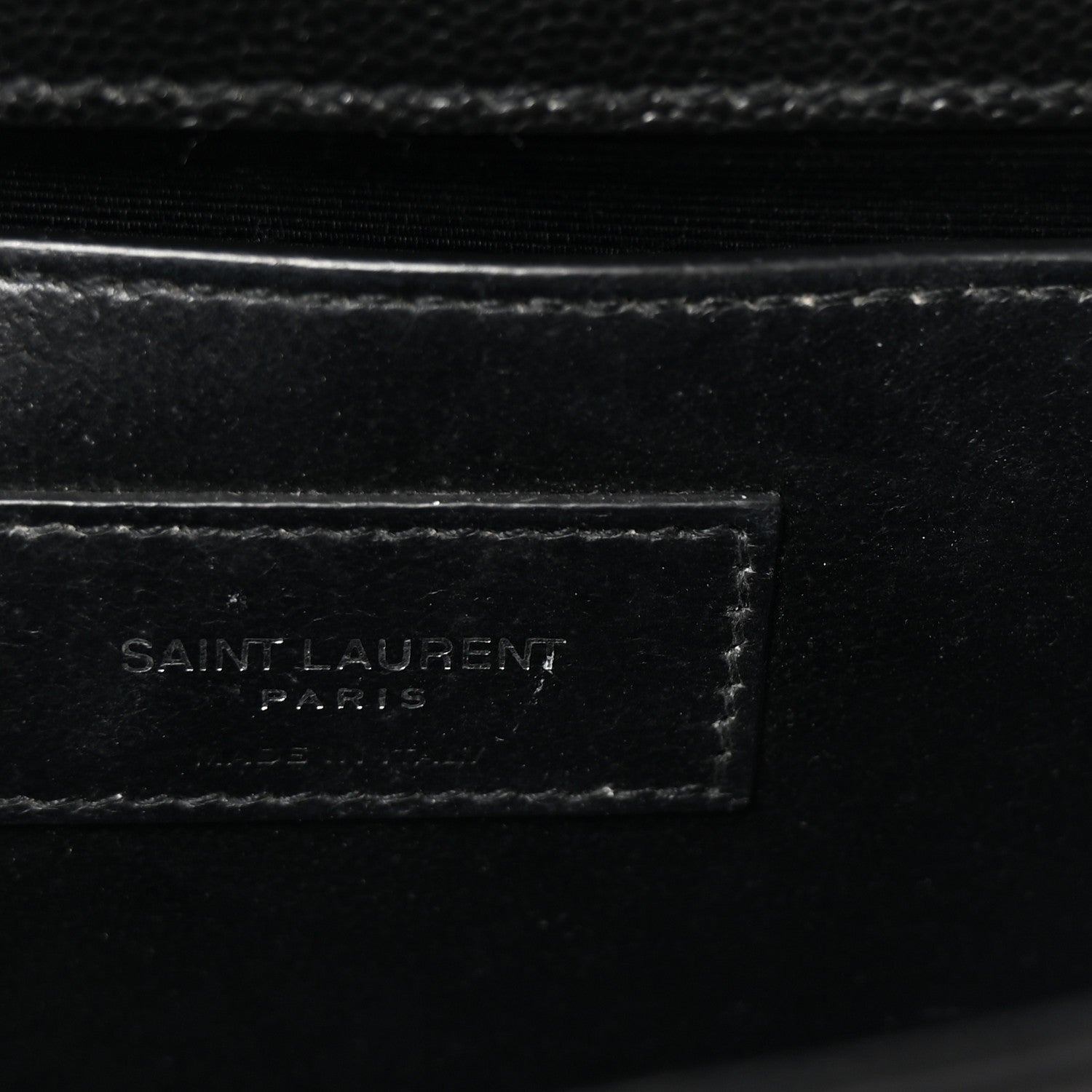 Saint Laurent Grain De Poudre Small Monogram Kate Satchel Black 6 of 9