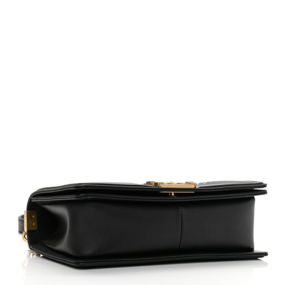 Chanel Calfskin Strass Studded Medium Boy Flap Black Gold 4 of 10