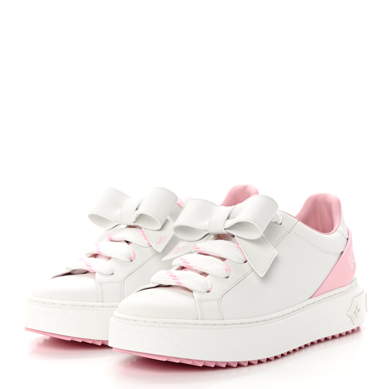 M*店様 ✨Louis Vuitton Time Out スニーカー37 白×ピ ルイヴィトン スニーカー モノグラム タイムアウト レディース